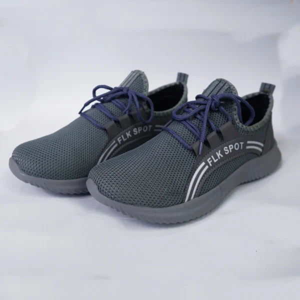 FLK SPOT Black Mens Excercise Running Sneakers Casual shoes Fashion Breathable Fast shoes Training sneakers for Men Tennis Trending sneakers for walking gym - Image 2